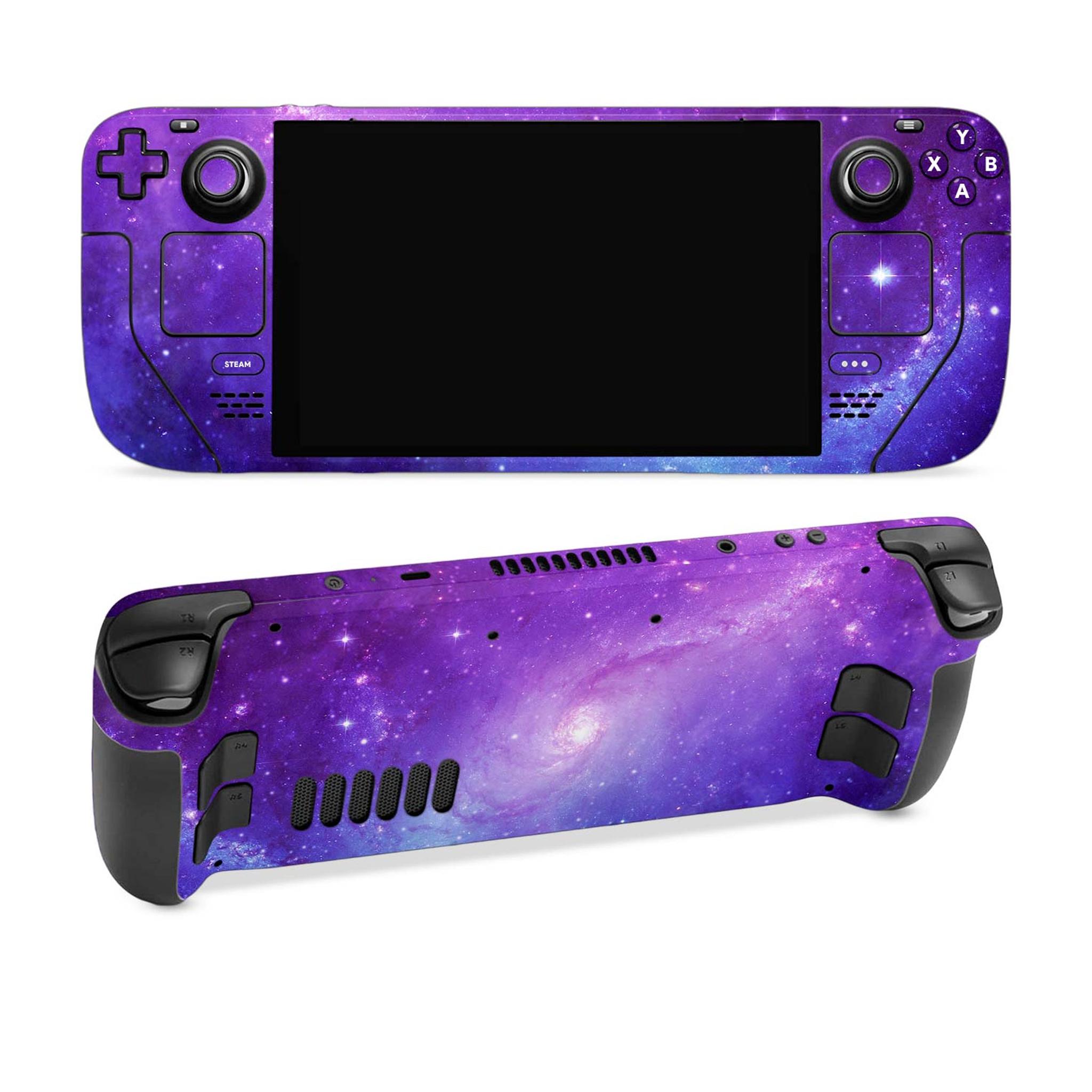 Skin dán Steam Deck mẫu Thiên hà màu neon