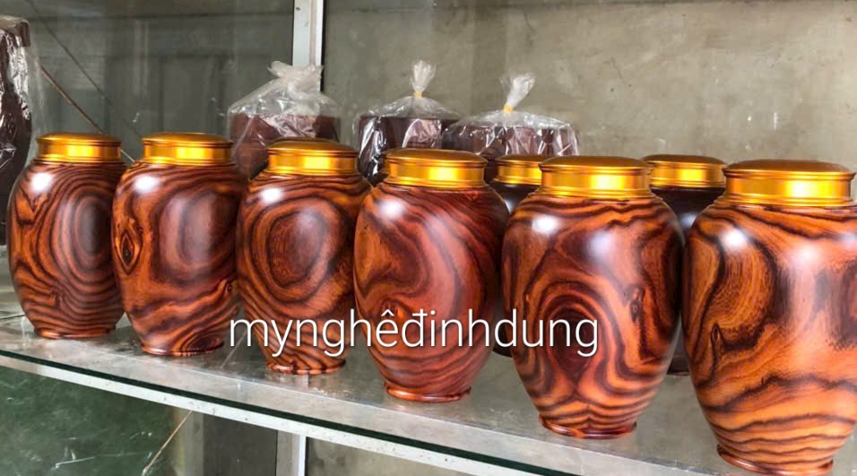 Hộp đựng trà chè bằng gỗ trắc kt cao 20x11cm