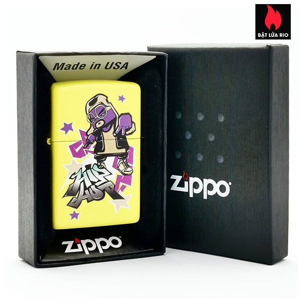 Bật Lửa Zippo Asia 24839-C-000018 – Hip Hop Design – Lemon Matte