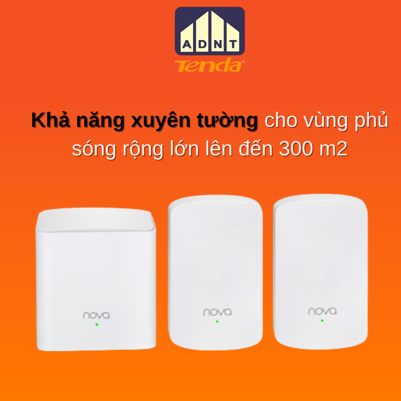 Hệ thống phát wifi tốc độ cao 1200 Mbps băng tần kép Wireless Router Nova MW5 Tenda hàng chính hãng