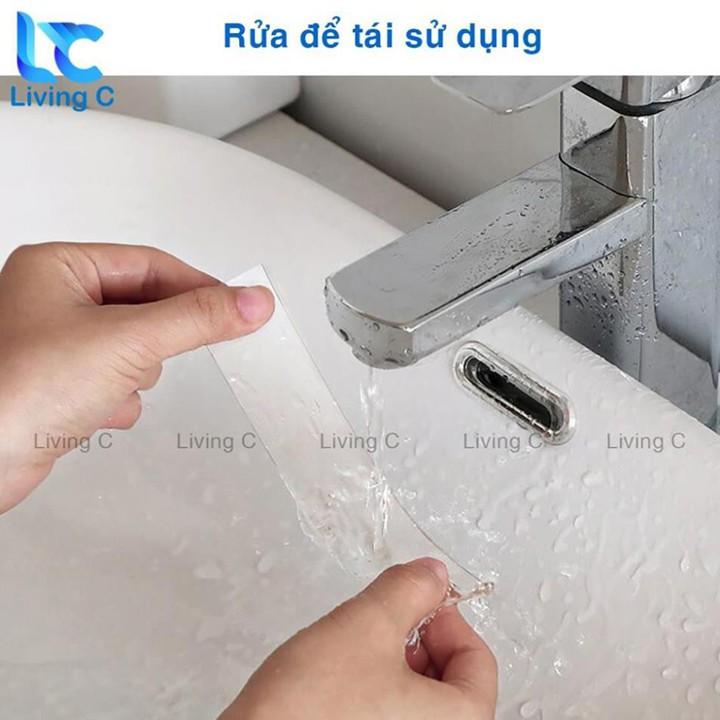 Cuộn băng keo siêu dính 2 mặt acrylic Living C CBK, keo dán tường trong suốt siêu dính chịu lưc chống thấm SGT1139