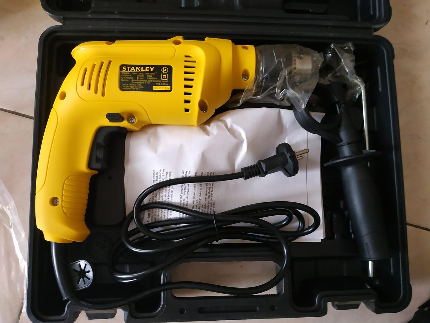 MÁY KHOAN CẦM TAY 550W  STANLEY SDH600K-B1-HÀNG CHÍNH HÃNG