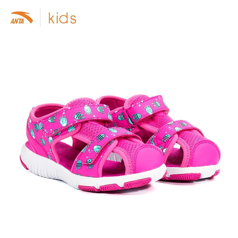 Sandals bít mũi bé trai, bé gái Anta Kids đế chống mài mòn, mặt lưới thoáng khí W32729945