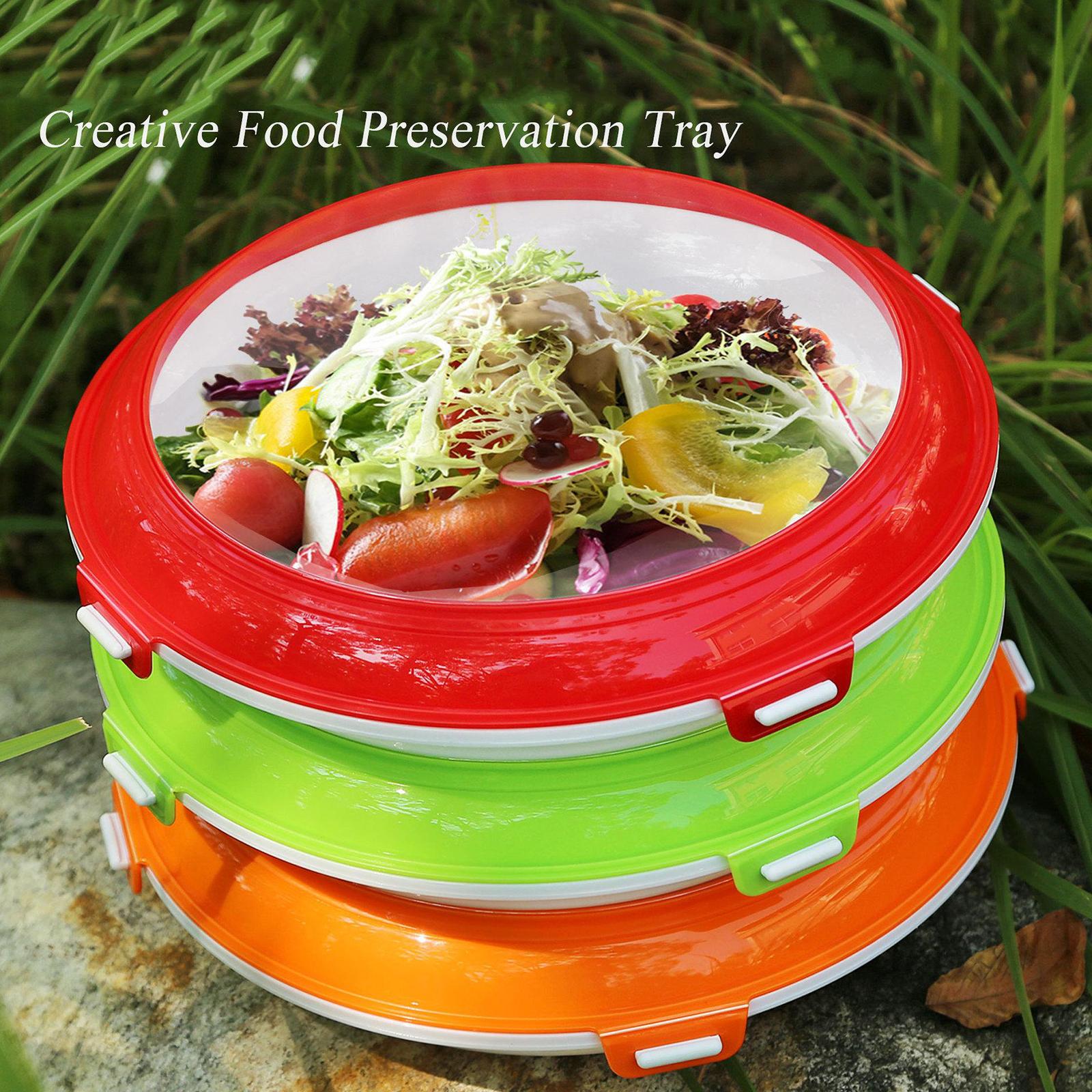 Food Preservation Tray Stackable Food Fresh Tray Fresh Tray Reusable Food Storage Container Dishwasher & Freezer Safe