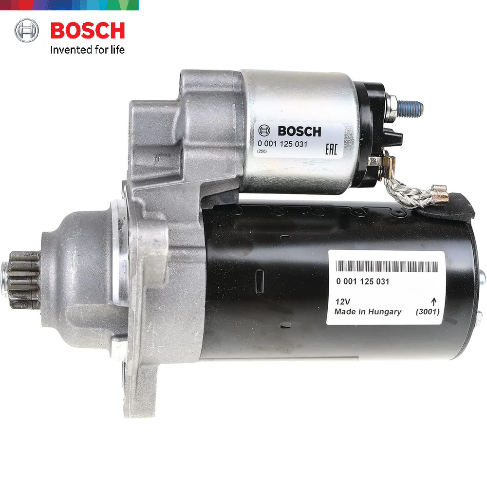 Bộ Đề Khởi Động Bosch Starter 12V 2KW Audi A3, Q3 Quattro 2.0