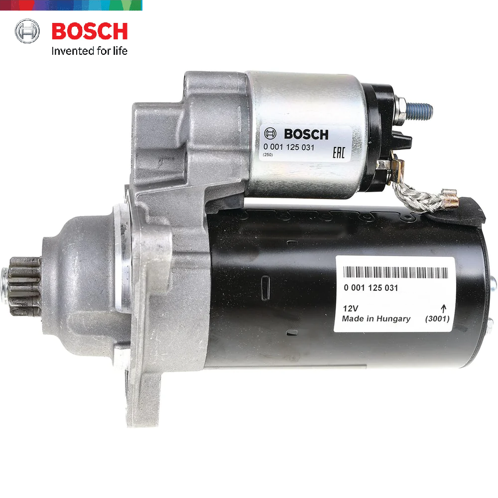 Bộ Đề Khởi Động Bosch Starter 12V 2KW Audi A3, Q3 Quattro 2.0 (2015-2017)