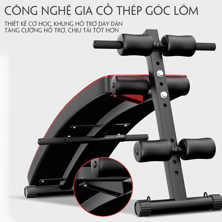 Ghế tập tạ đa năng, máy tập body, Ghế cong tập cơ bụng đa năng với bộ hỗ trợ lực lò xo, với nhiều chế độ tập