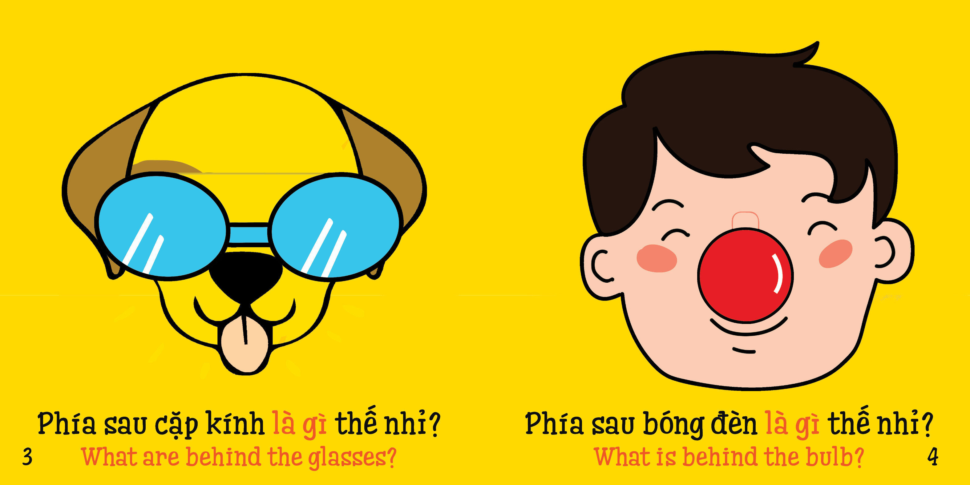 Sách vải lật giở song ngữ - Đây là gì thế nhỉ?