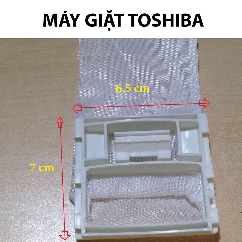 Túi lọc máy giặt TOSHIBA đời cũ, lưới lọc rác thải trong máy Toshiba 65x70mm