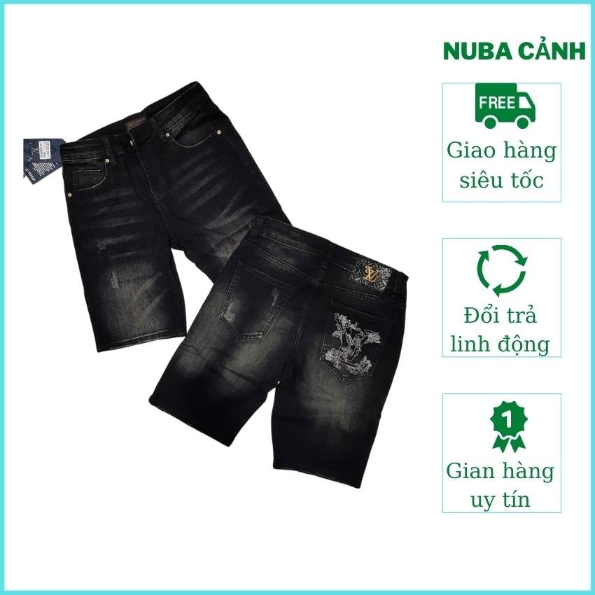 Quần short jean nam chất bò cá tính trẻ trung, NUBA 240