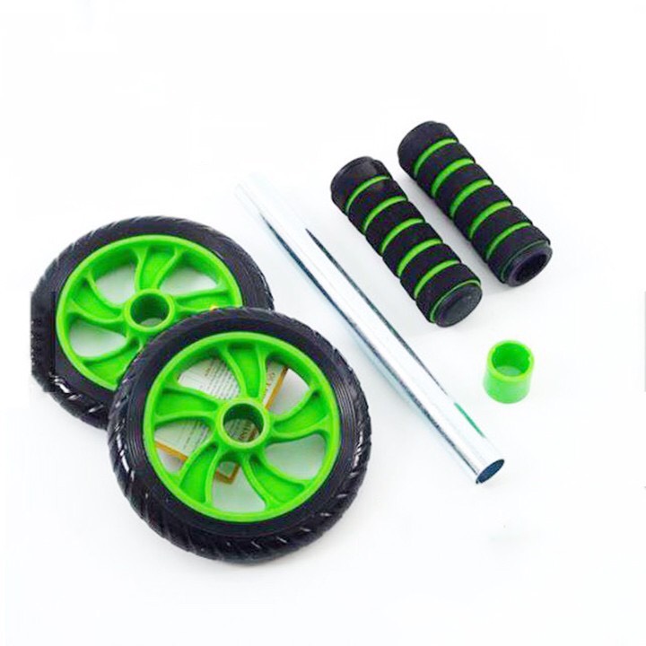 CON LĂN TẬP CƠ BỤNG 2 BÁNH AB WHEEL(TẶNG THẢM QUỲ)