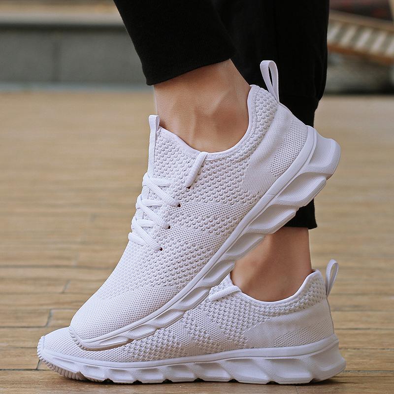LCRTZKG Giày chạy bộ nam Breathable nhẹ ren-up Giày chạy bộ nam Giày thể thao giản dị Giày thể thao lưới Giày đi bộ nữ
