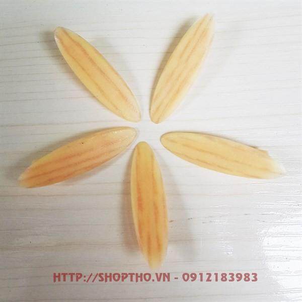 Đầu bịt nhựa khoan chéo #18 - màu vàng vân gỗ