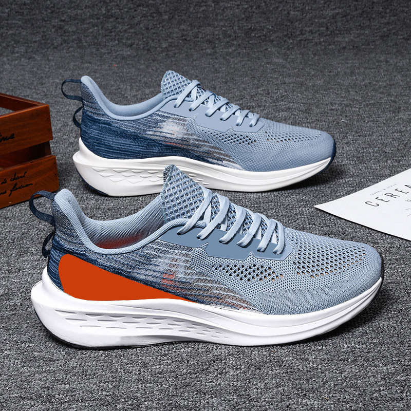 Giày Thể Thao Nam GEMI - Giày Sneaker Màu Đen - Xanh, Giày Thể Thao Thoáng Khi Chạy Bộ Thoải Mái - G5416