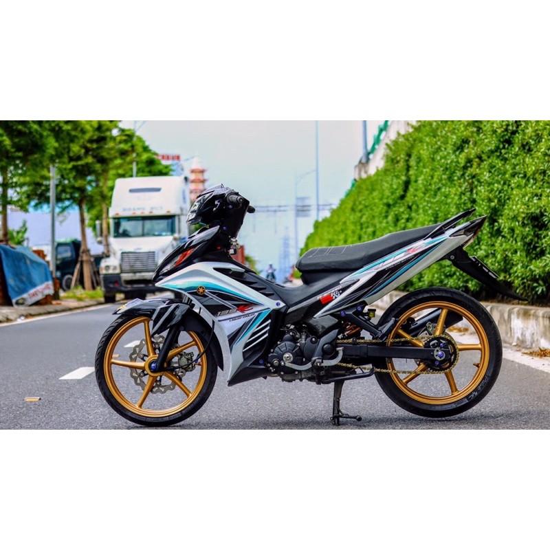 Tem rời rơi Exciter 135 Trắng đen xanh -1