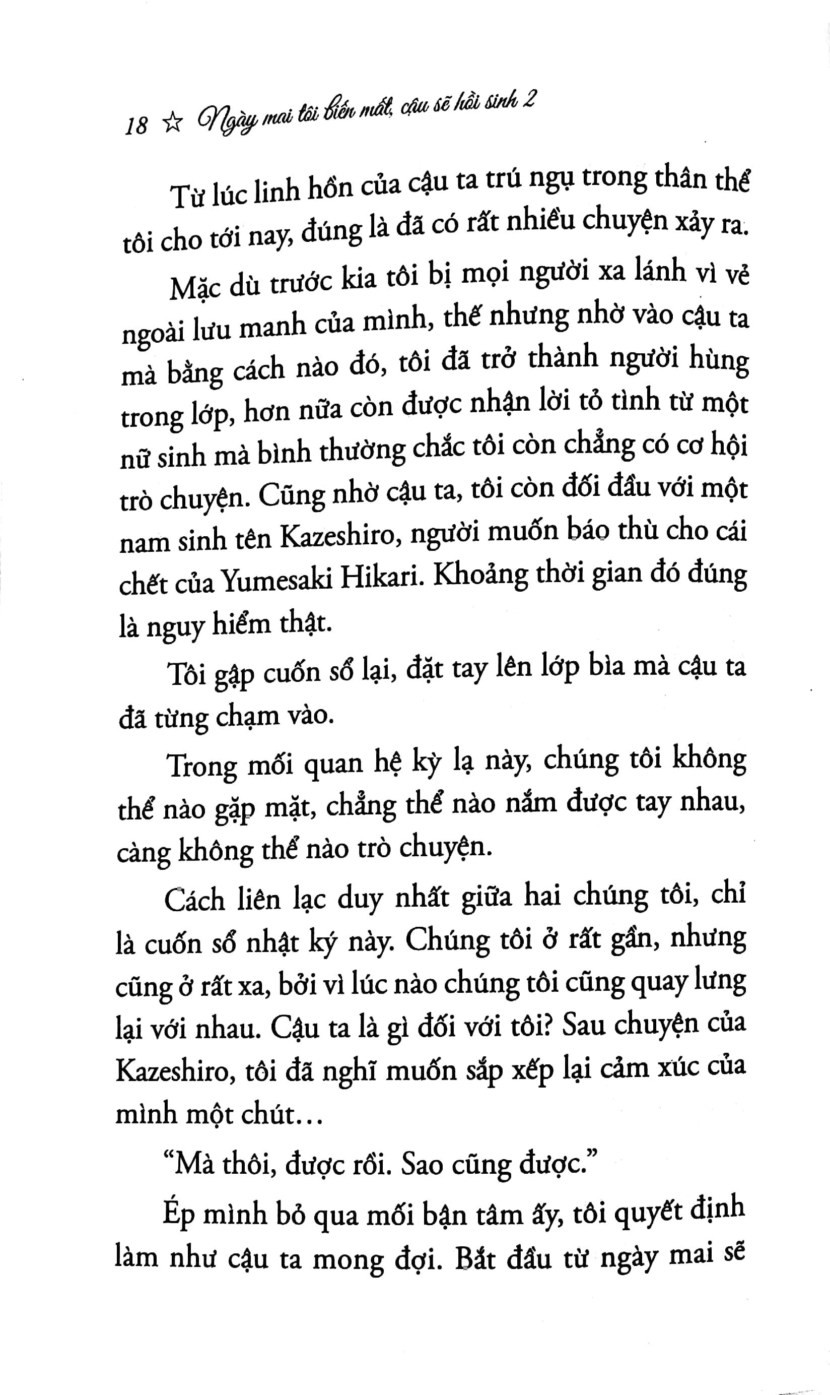 Sách Ngày Mai, Tôi Biến Mất, Cậu Sẽ Hồi Sinh - Tập 2