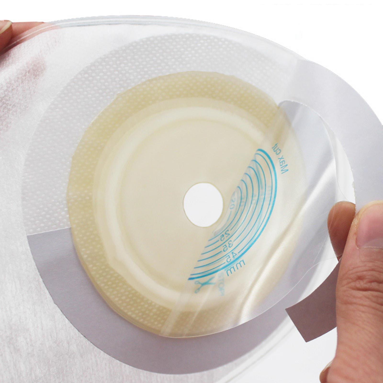10Pcs Ostomy Bags Transparent Open Design Stoma Bag Leakproof Professional