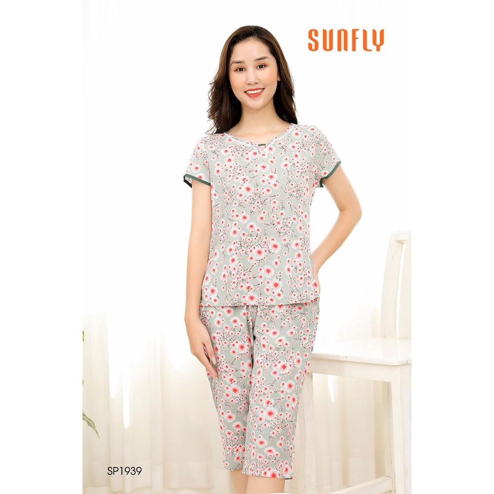 SP1939 BỘ MẶC NHÀ LANH ÁO CỘC QUẦN NGỐ