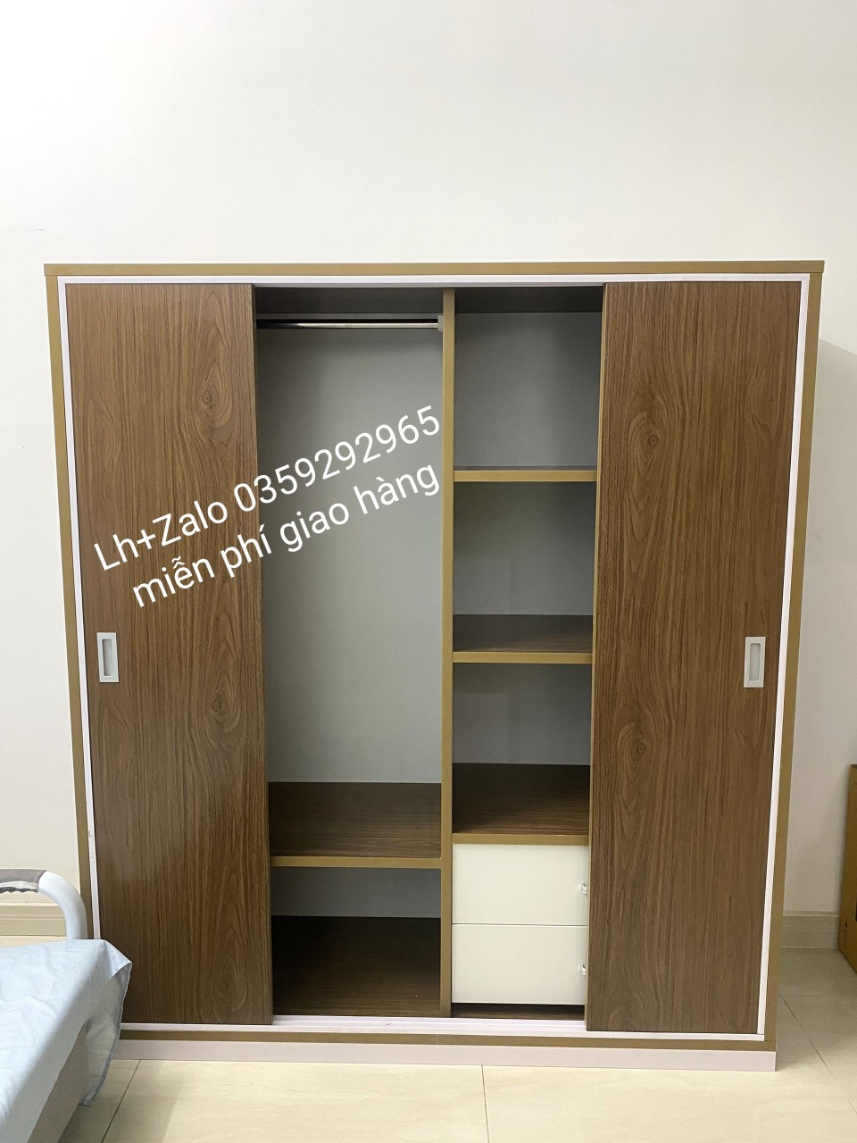 Tủ nhựa đài Loan 4 cánh cửa lùa
