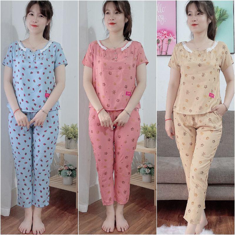 Set đồ nữ cổ ren mềm mát cao cấp