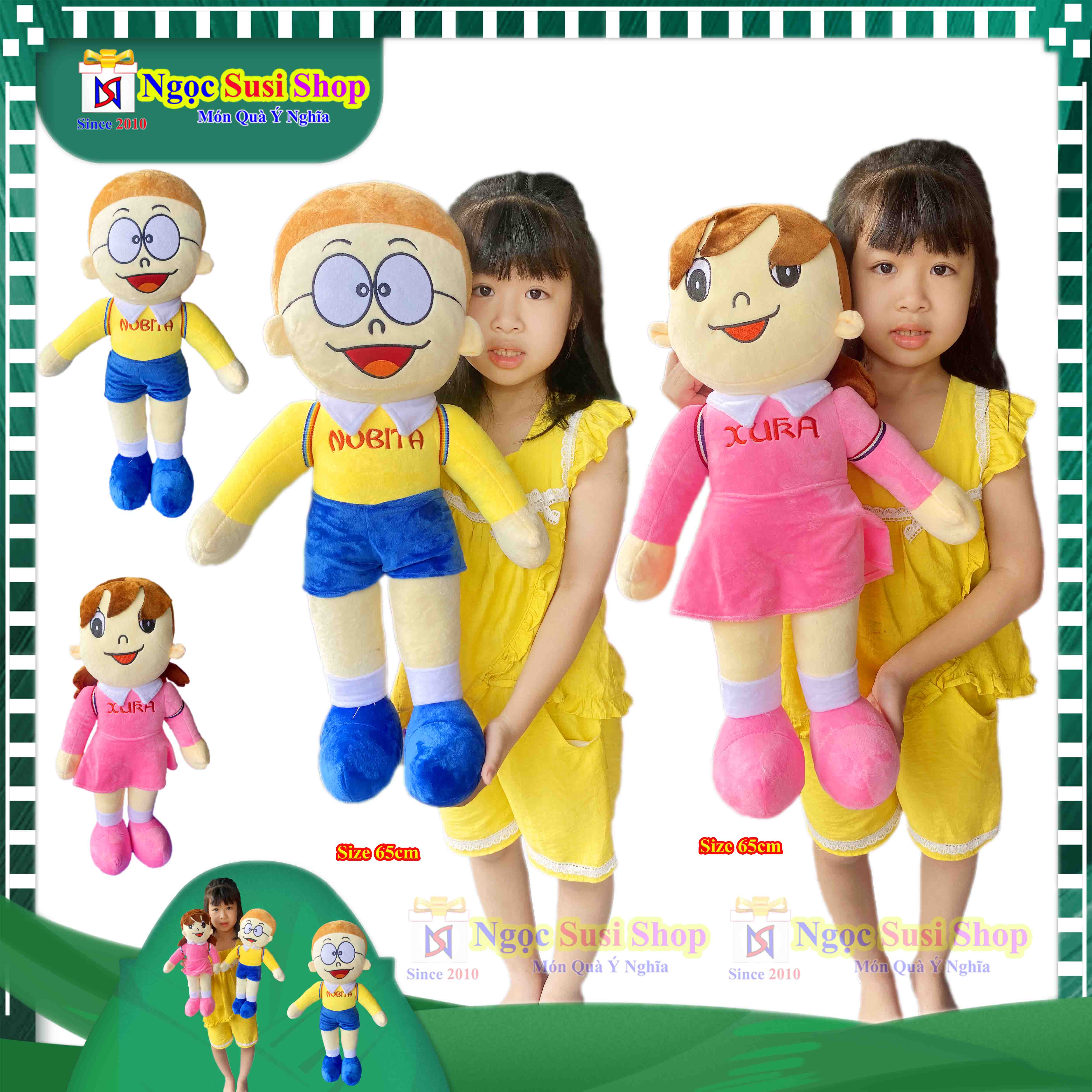 GỐI ÔM NOBITA XUKA CHO BÉ SIÊU MỀM MỊN - THÚ BÔNG CHO BÉ