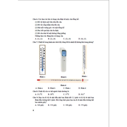 Đề Kiểm Tra Khoa Học Tự Nhiên 6 Dùng Kèm SGK Kết Nối Tri Thức Với Cuộc Sống