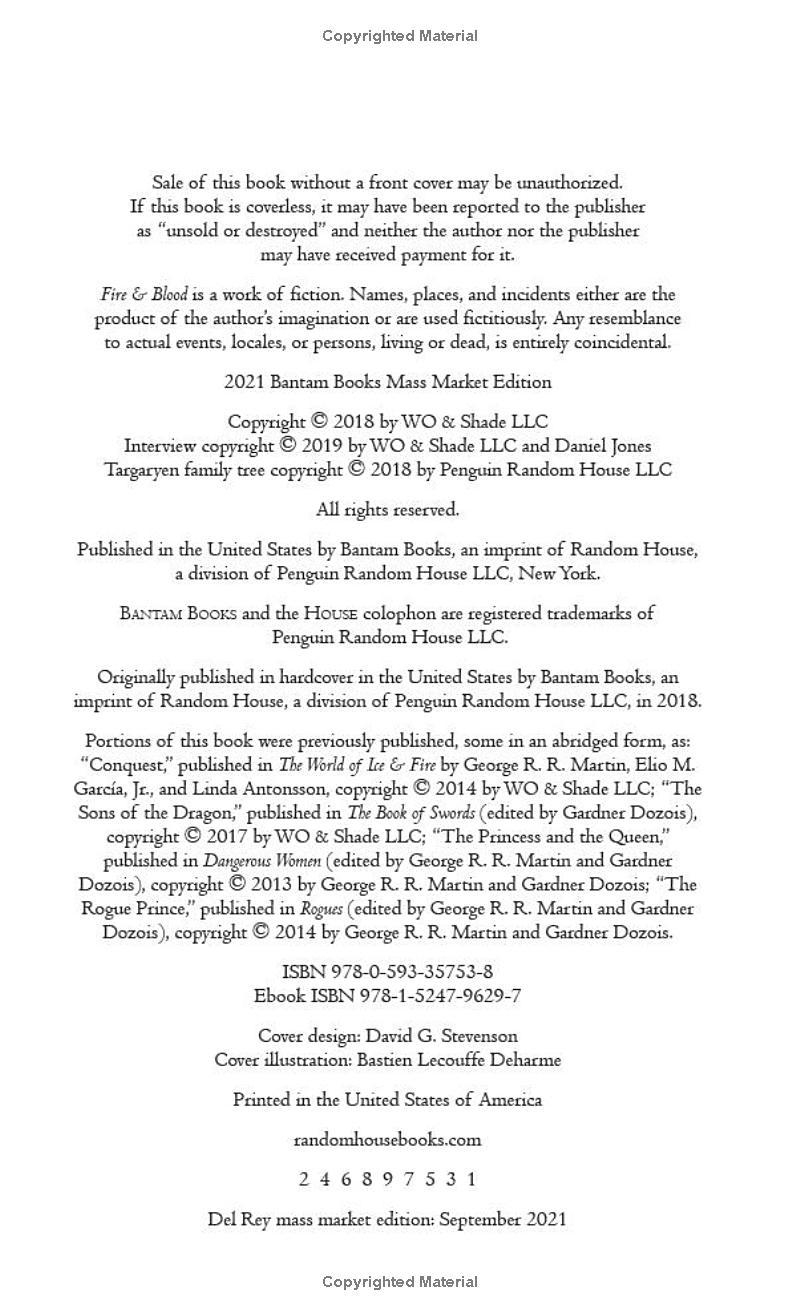 Sách ngoại văn: Fire &amp; Blood - 300 Years Before A Game of Thrones