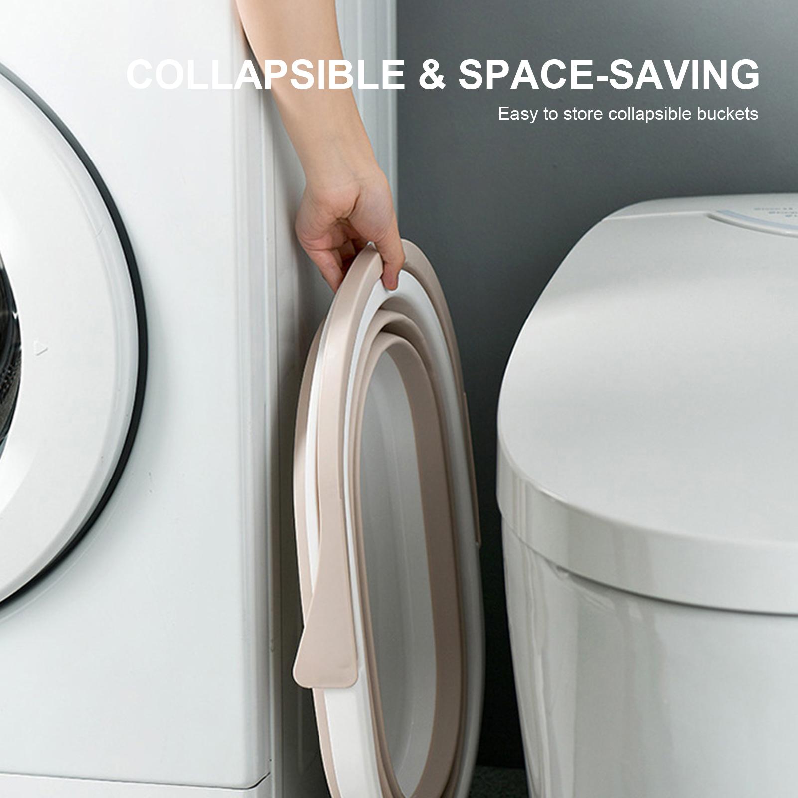 Xô có thể thu gọn có tay cầm