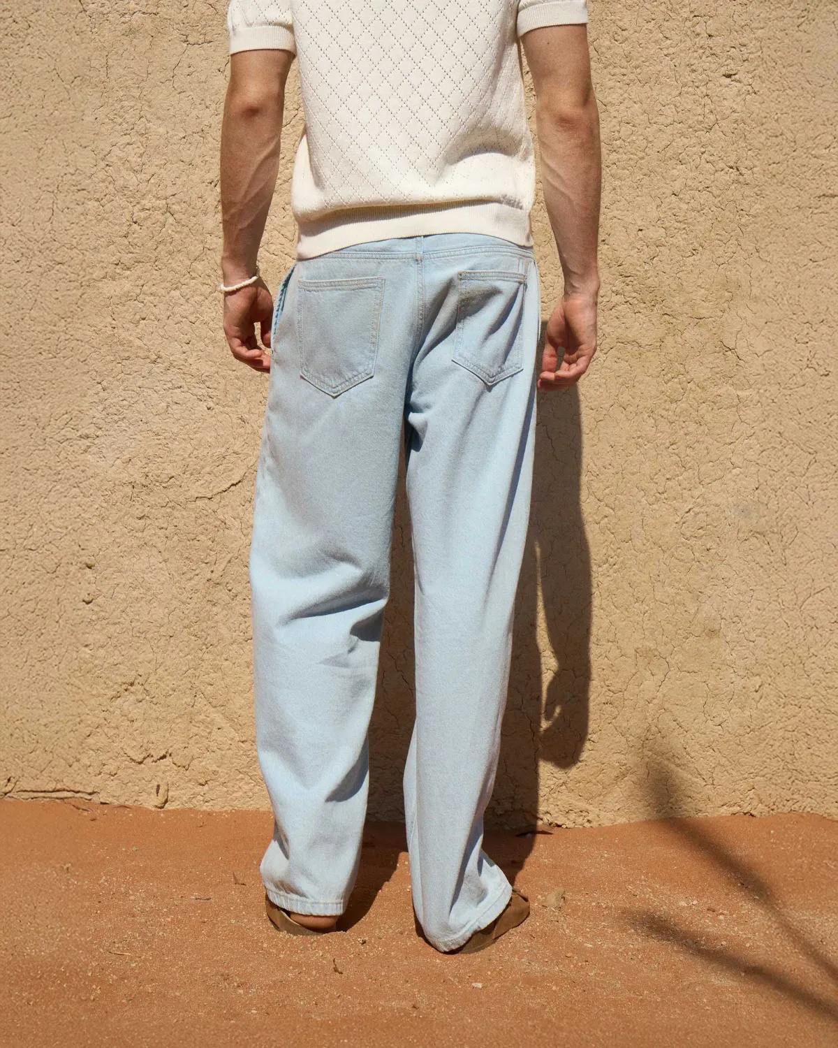 Quần Denim Nam / Quần jean Ống Rộng Túi Sườn Form Loose - ROUTINE 10S26DPA039