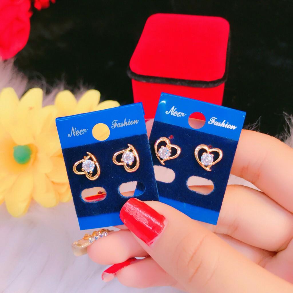 Bông tai nữ mạ vàng 18k EKPM79