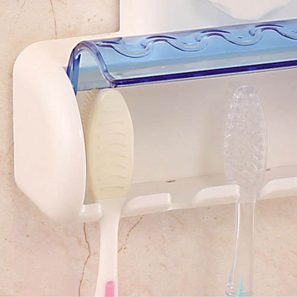 Giá để bàn chải đánh treo tường có nắp đậy, chống bụi chống thấm nước
