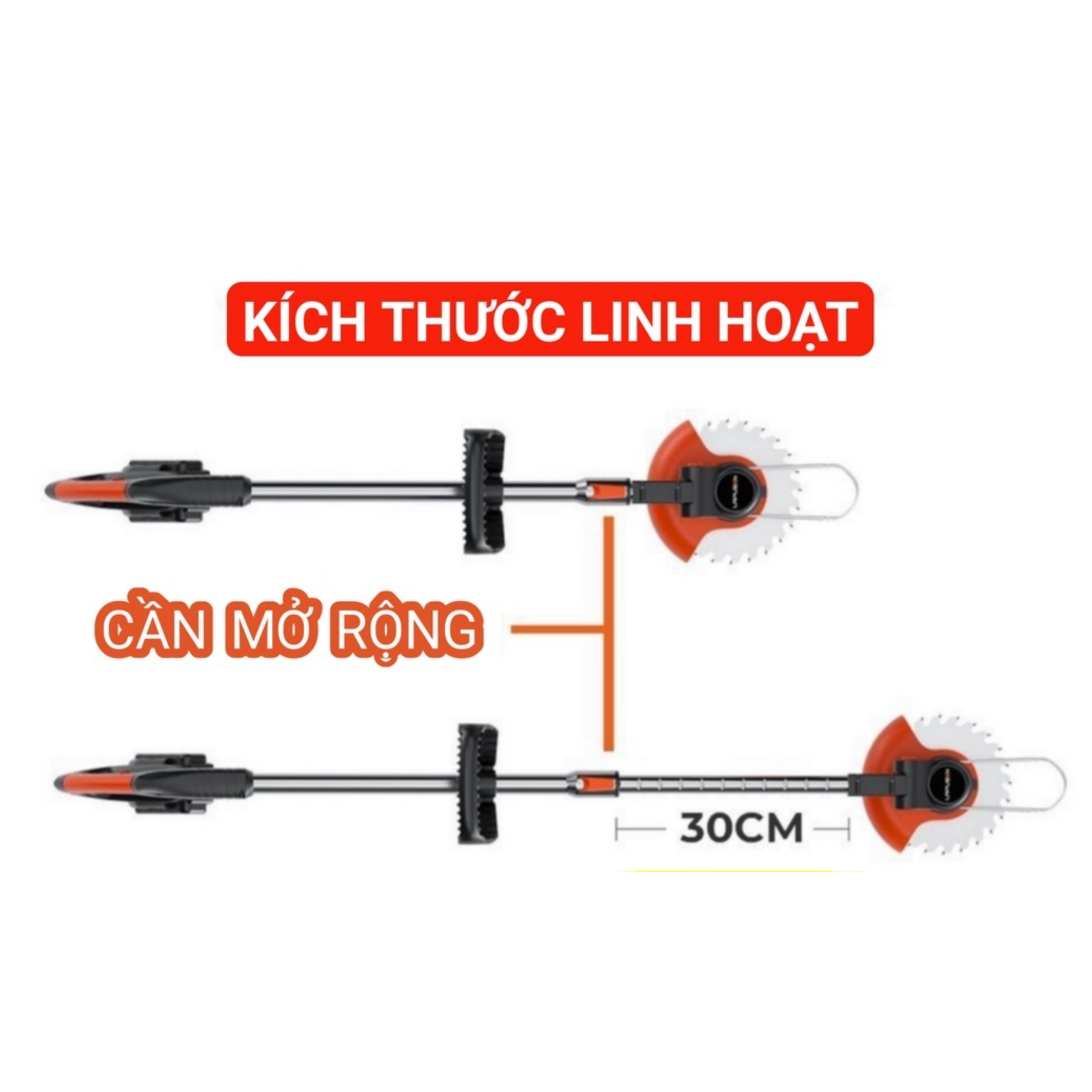 Máy Cắt Cỏ Pin LAPUSEN Động Cơ 1800w Không Kèm Pin Sạc, Chân Pin Thông Dụng 40mm, Bảo Hành 12 Tháng