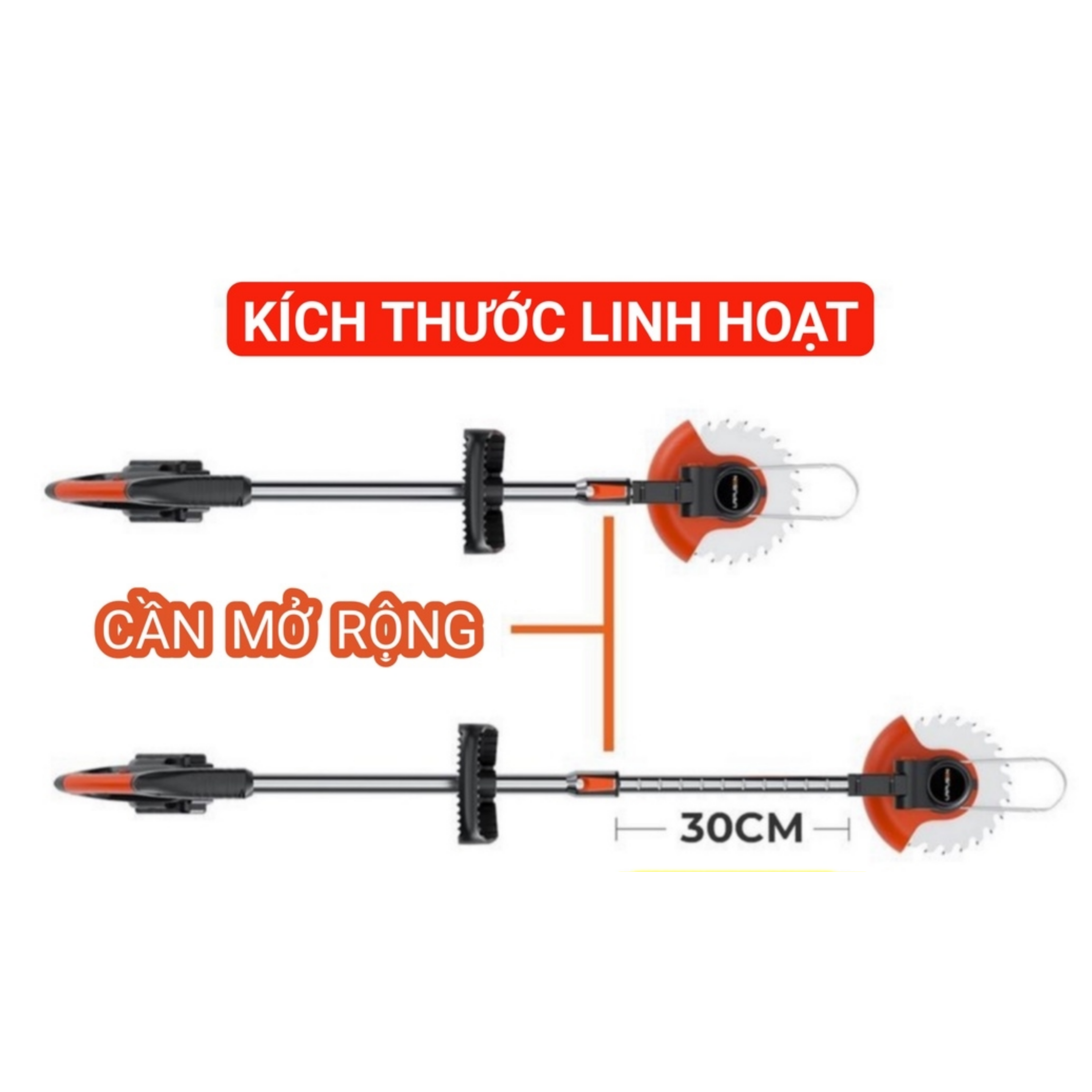 Máy Cắt Cỏ Pin LAPUSEN 1800w, Pin Khủng 25000mah , Bảo Hành 12 Tháng