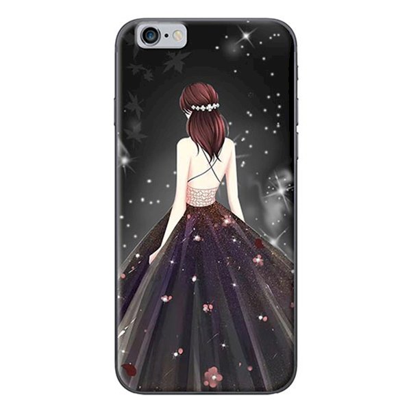 Ốp Lưng Dành Cho iPhone 6/ 6S Cô Gái Váy Đen Áo Dây