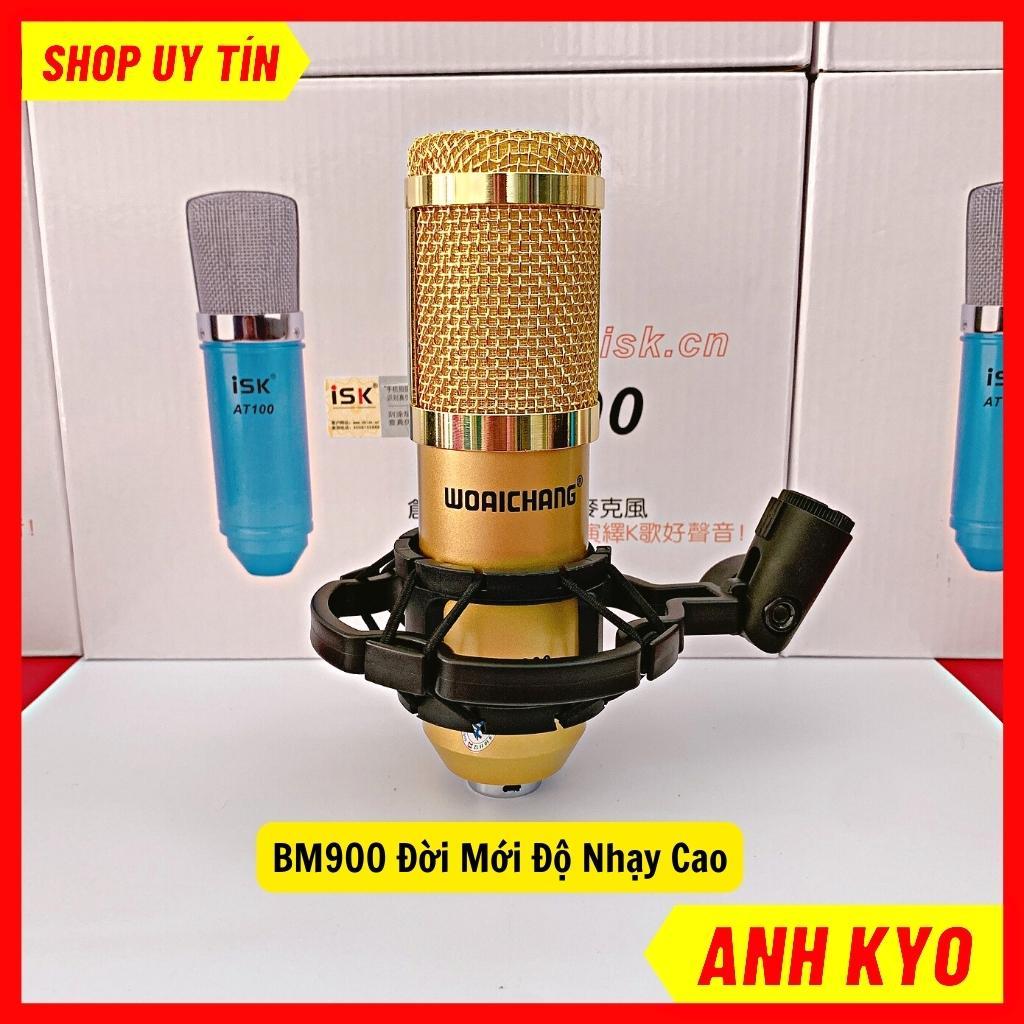 Mic Thu Âm LivesTream BM900 Với 4 Màu Chính Chất Liệu Hợp Kim Sang Trọng Kết Hợp Với Sound Card