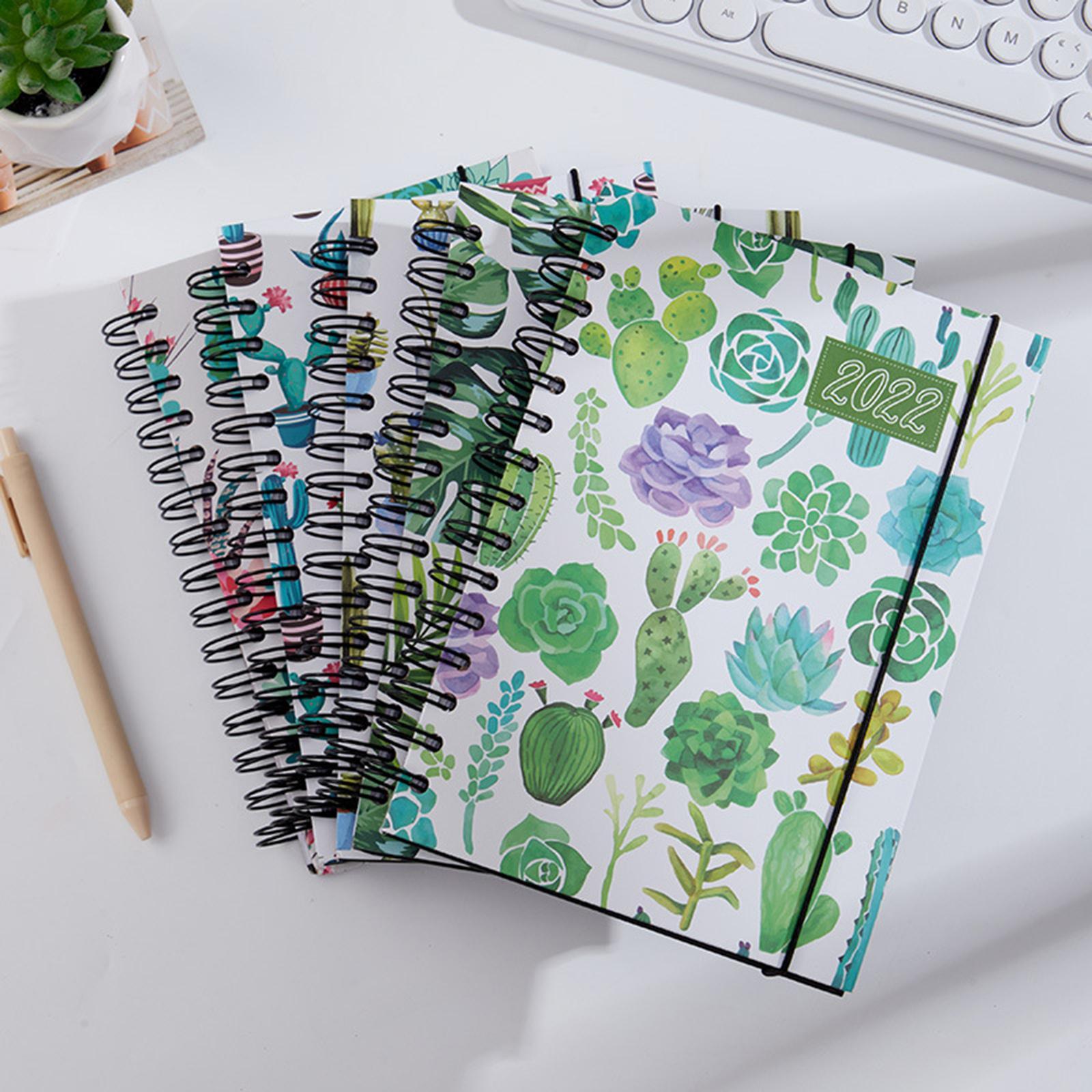 2022 Notebook A5 Notepad Writing Pads Daily Monthly Yearly Agenda Diary for School Supplies