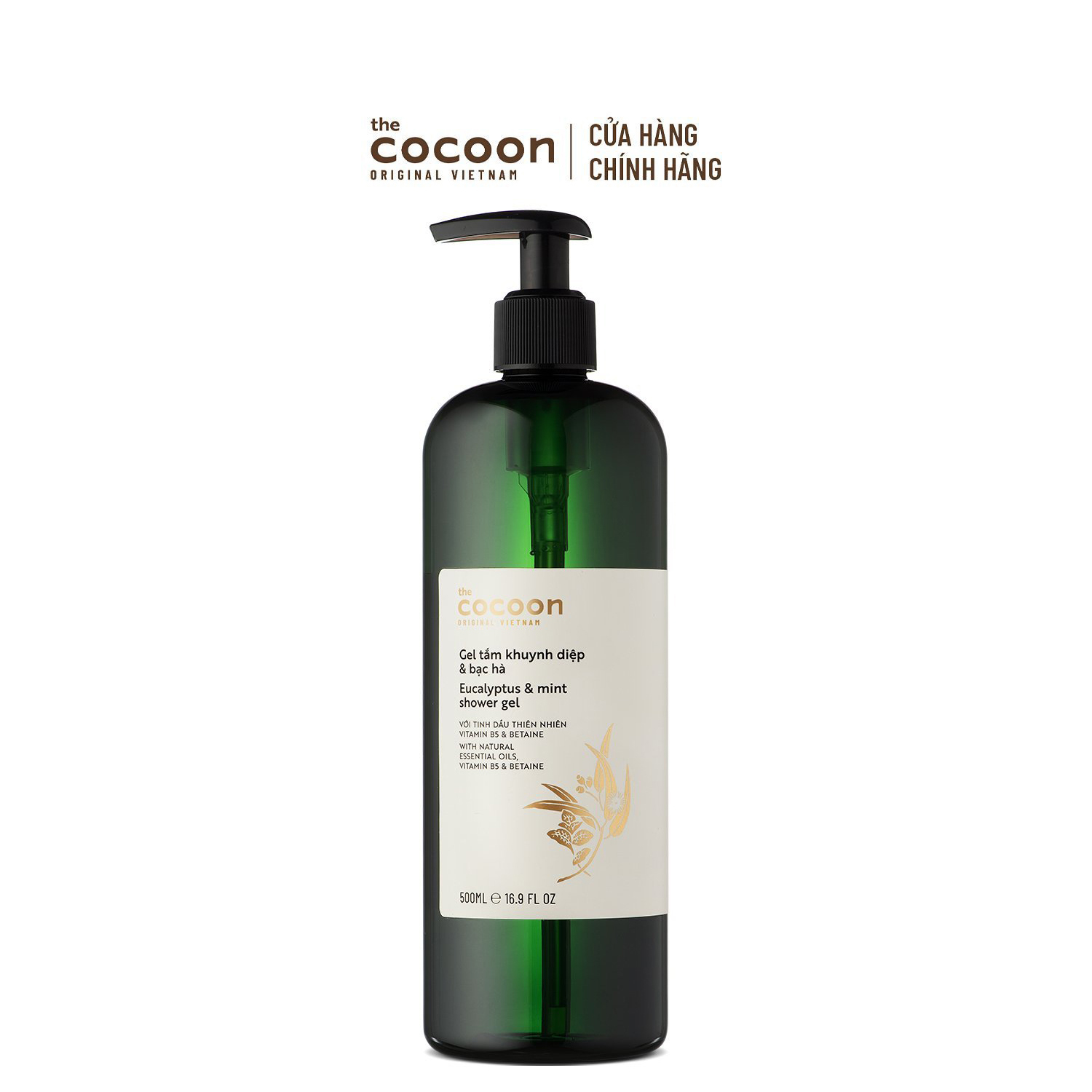 Combo gel tắm và lotion xả stress khuynh diệp & bạc hà Cocoon