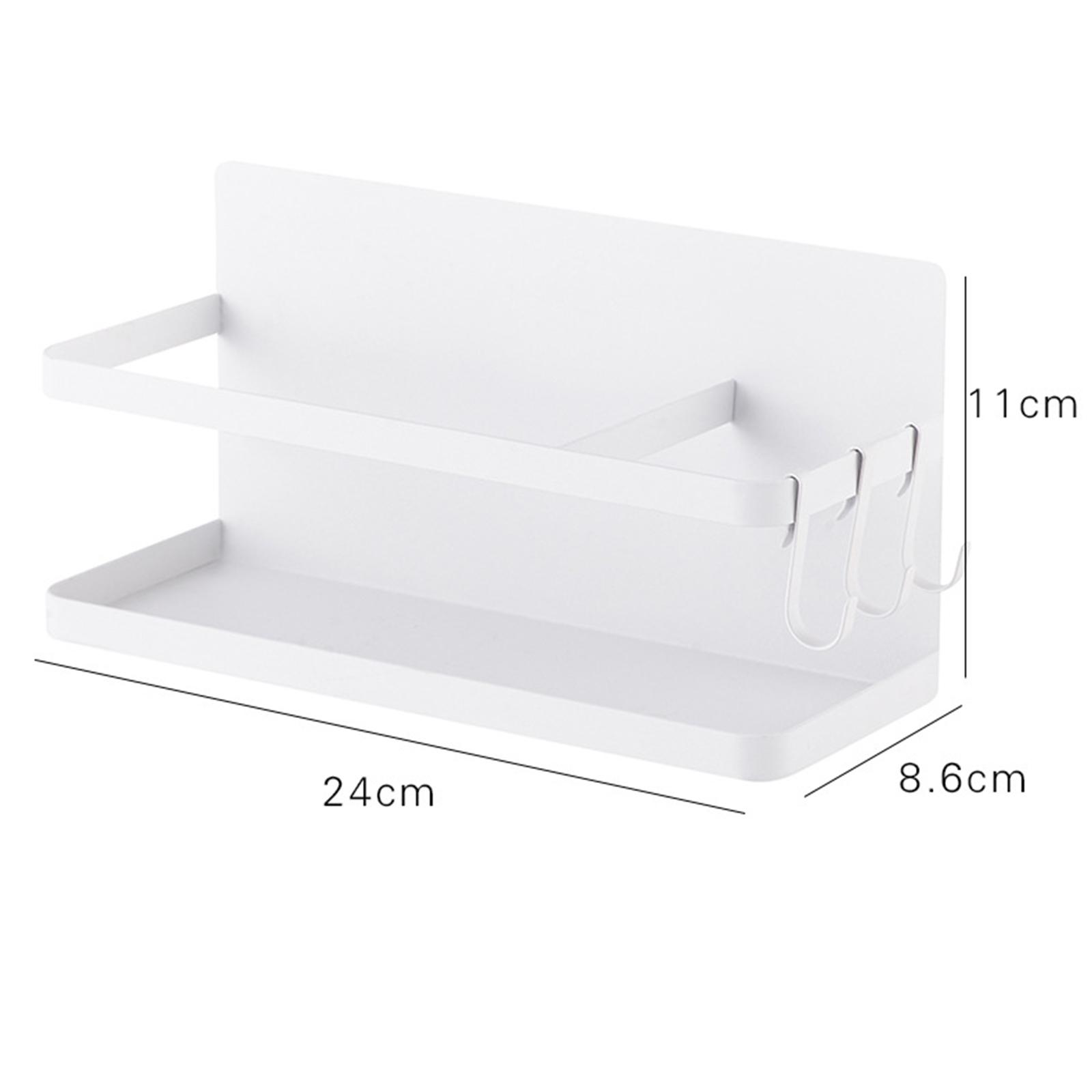 Magnetic Spice Rack Organizer Single Tier Kitchen Storage Space Saving