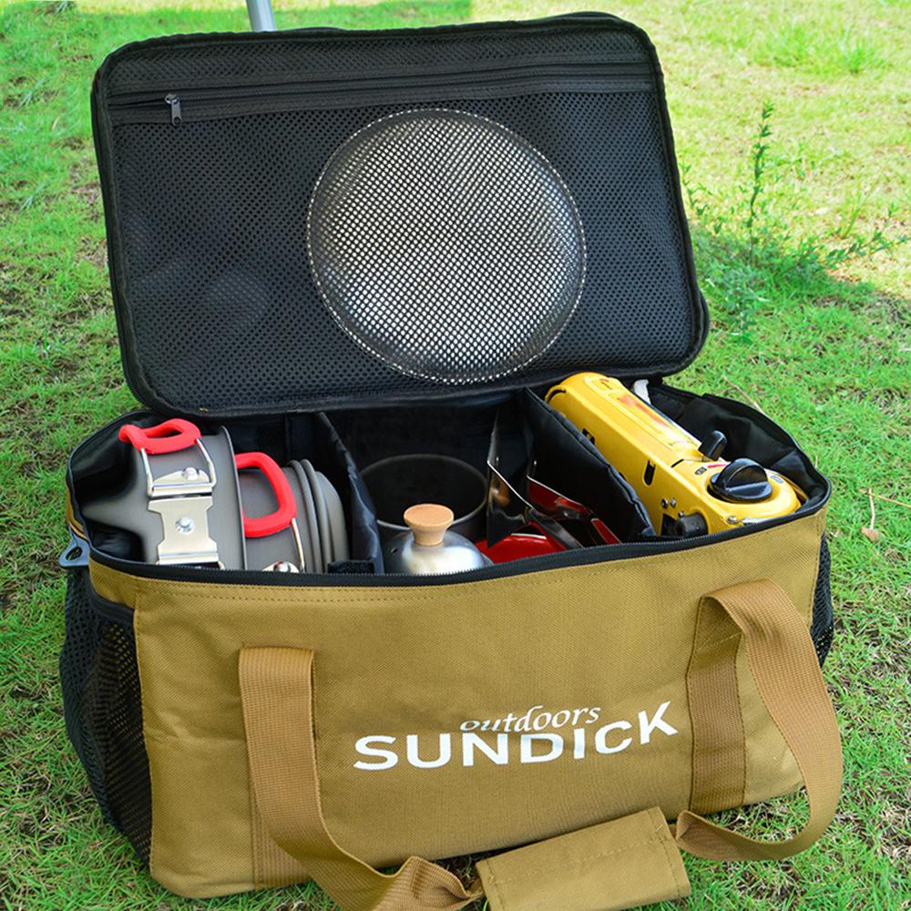 Outdoor Camping Storage Bag Portable Wear Resistant Oxford Picnic Storage Bag Large Storage Travel Storage Pouch Bag