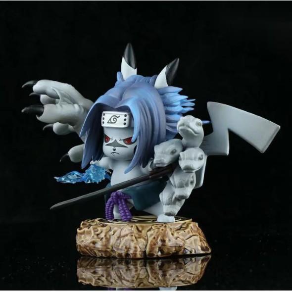 Mô Hình Figure Naruto Sasuke Pikachu 10cm