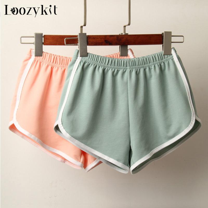 Phụ nữ mùa hè liền mạch yoga quần short tập thể dục chạy tập luyện bình thường tập thể dục sexy chạy bộ ngắn quần legging khô nhanh Color: Black Size: S