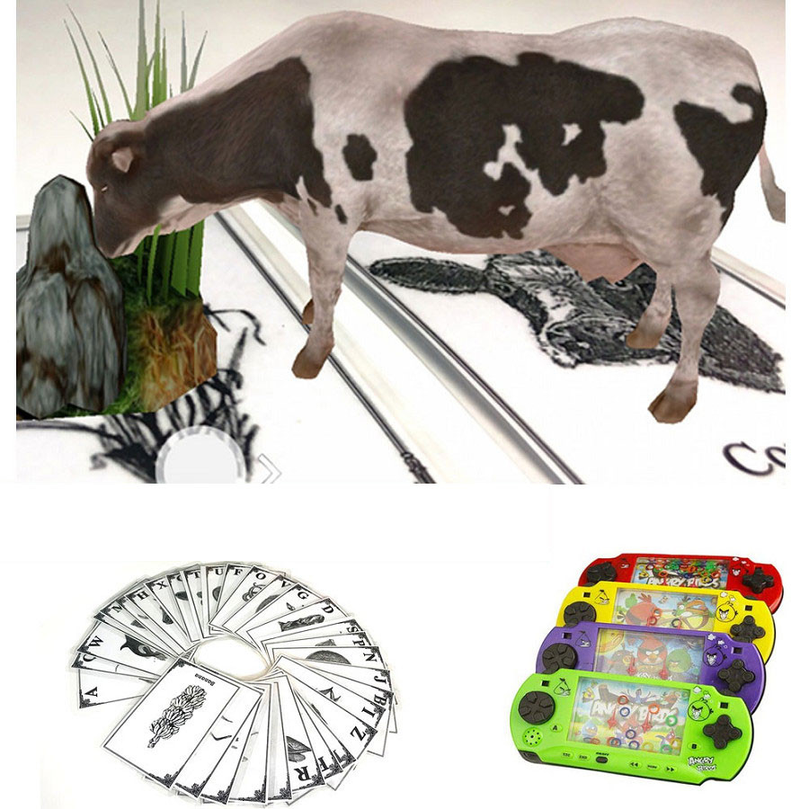 Bộ Thẻ Hình Ảnh Animal 4D Hình Con Vật (31 Mẫu Mới) Tặng Kèm Máy Chơi Game Dưới Nước - Tăng khả năng sáng tạo, khéo léo của bé