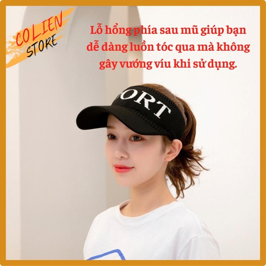 Mũ Lưỡi Trai Nửa Đầu Sport Thời Trang Đan Kết Từ Len Sợi Mảnh Thoáng Khí Co Giãn Không Xù Lông