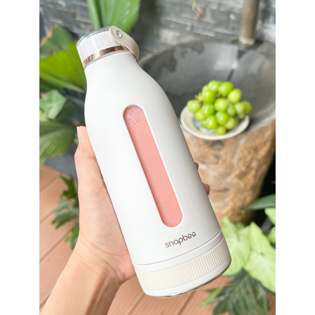 Máy xay sinh tố cầm tay Snapbee PJ400 tiện lợi, dễ dàng mang theo tặng kèm túi vải - Hàng chính hãng