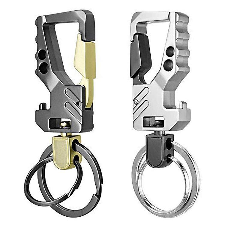 2 Gói Móc Khóa Carabiner Móc Khóa Kim Loại Mini Carabiner Móc Khóa Chìa Khóa Du Lịch Cắm Trại