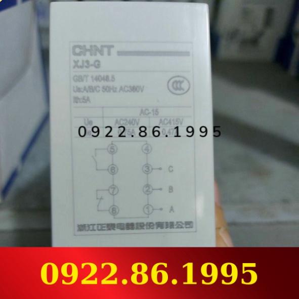 HàngNeW Rơ le bảo vệ pha chống mất pha, chống đảo pha Chint XJ3-G 380V mới