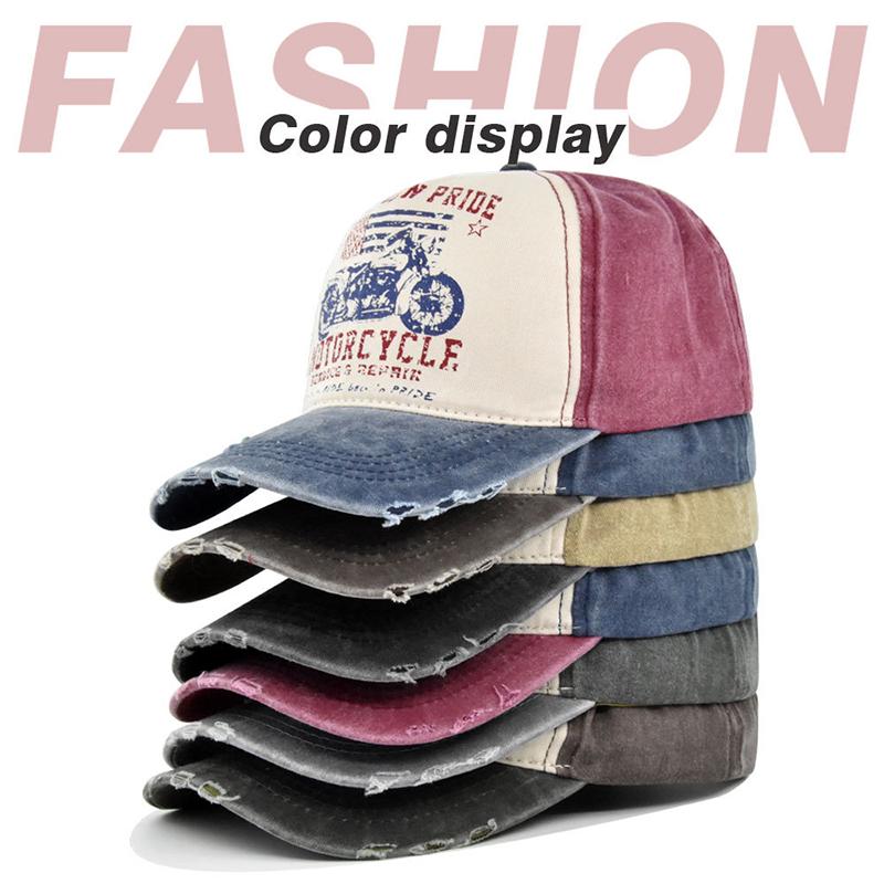 Nón Hip Hop Dành Cho Nữ Xe Máy Đồ Bộ Mũ Bóng Chày Rửa Cotton Nón Snapback Mùa Hè Nón Bố Nón casquette Gorras Color: BB Size: 54-60cm