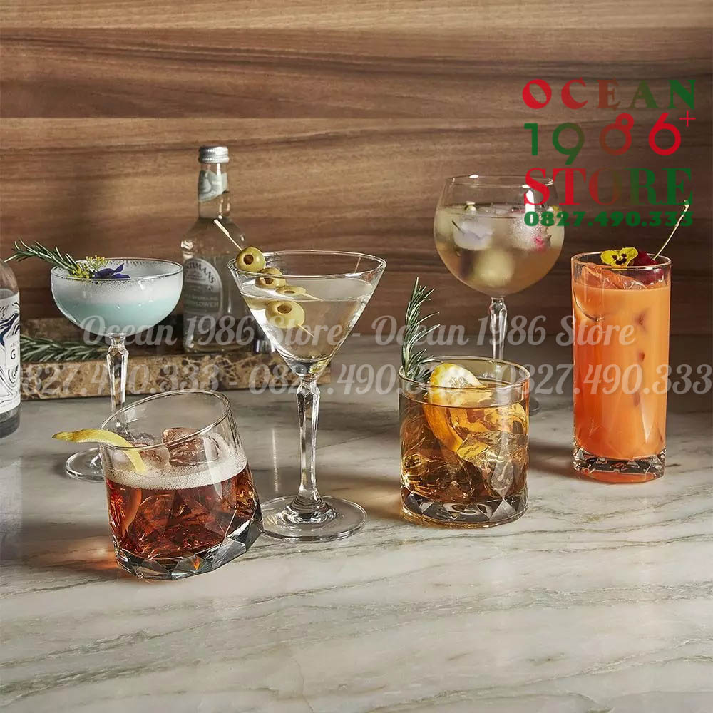 Bộ 6 Cốc Thủy Tinh Ocean Connexion Long Drink – P02809 – 430ml