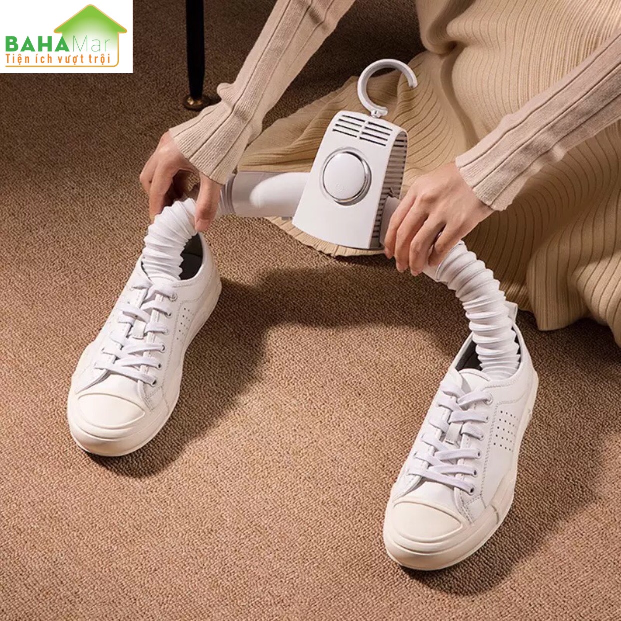 MÓC TREO DI ĐỘNG SẤY QUẦN ÁO, GIẦY CÓ THỂ GẤP GỌN - MÁY SẤY XÁCH TAY "BAHAMAR" tiện lợi mang theo đi du lich, đi công tác