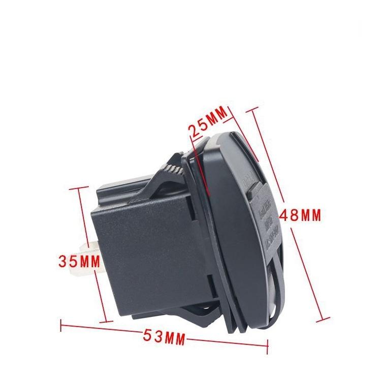 Tẩu Sạc Nhanh Qc3.0 Hai Cổng USB QC 12-24V Tích Hợp Đèn LED 5V Cho Xe Hơi